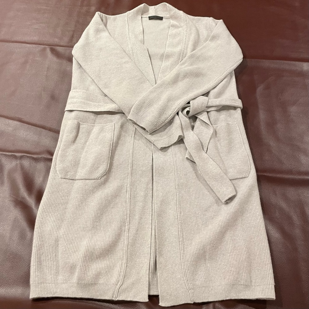 Grey cashmere cardigan